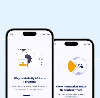 4pay app welcome screen